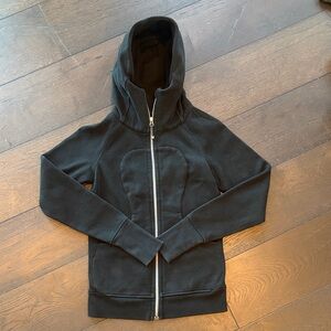 Lululemon Scuba zip up black hoodie sweatshirt